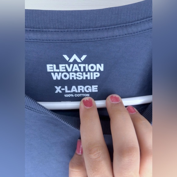 ELEVATION WORSHIP Women’s Casual Oversized Graphic Drop Shoulder Tee - Picture 8 of 11